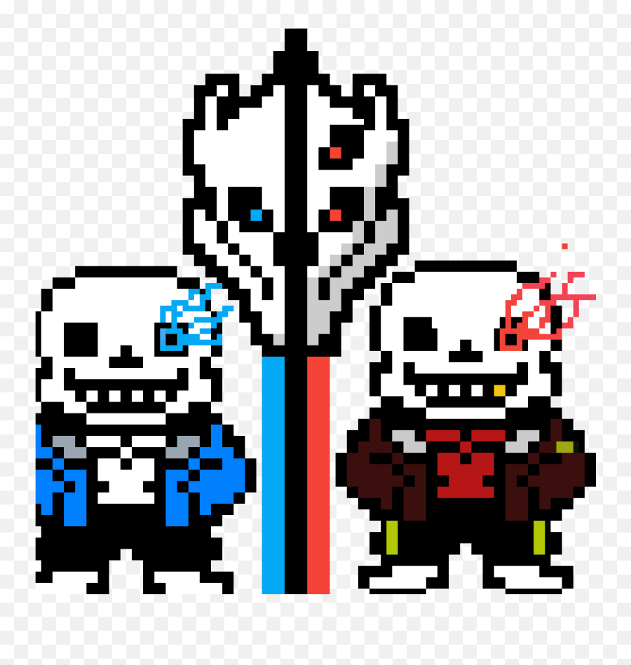 Pixilart - Sans Undertale And Sans Underfell By Dolarespro Sans Pixel Art Png,Sans Undertale Png