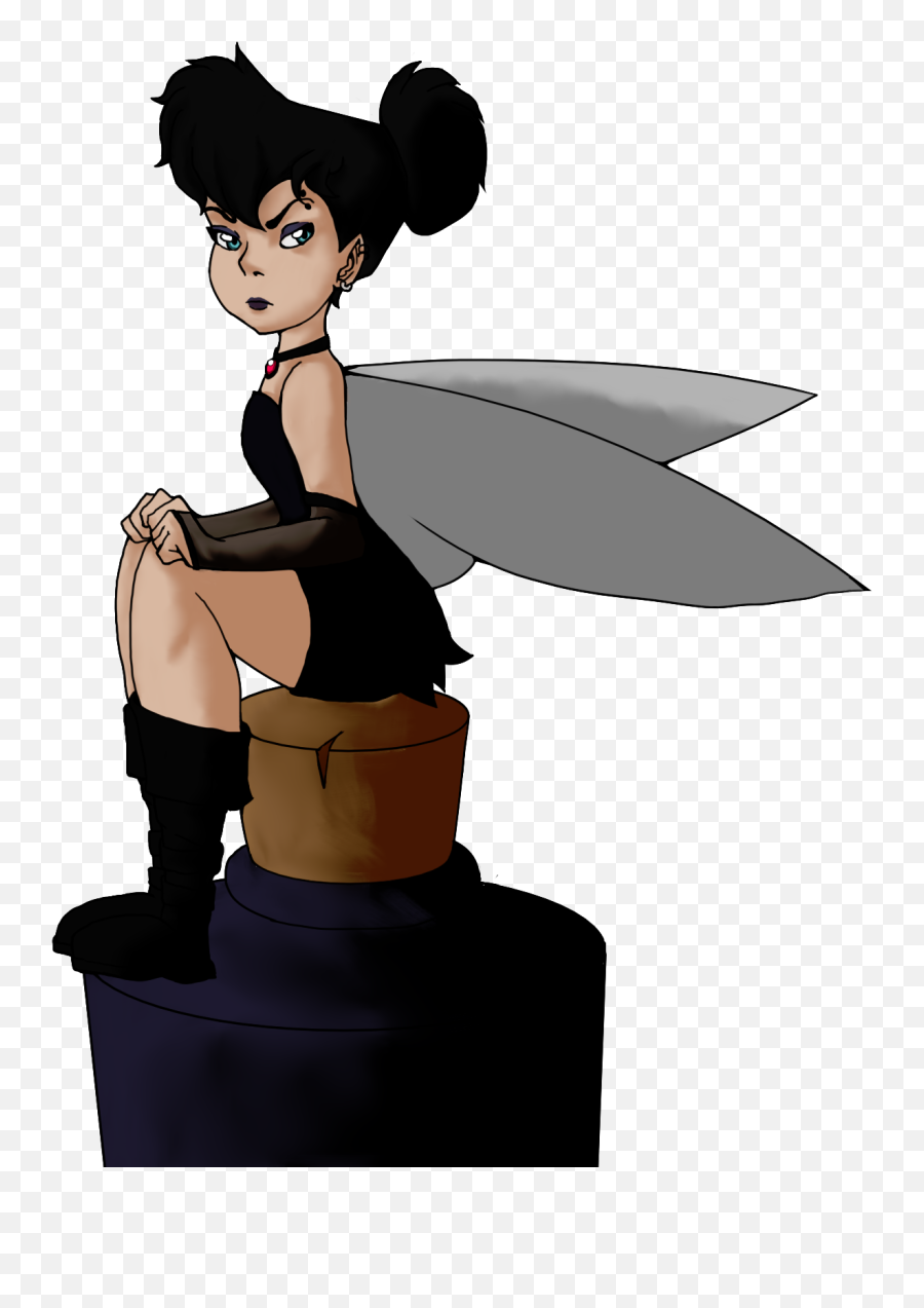 Goth Tinkerbell By Kdisk - Cartoon Png,Tinkerbell Png