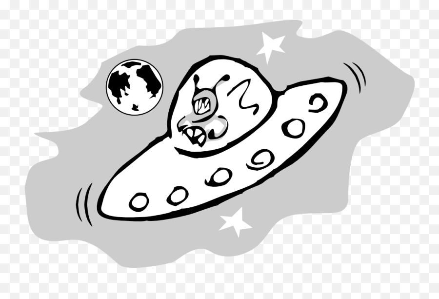 Clip Art Alien Svg - Alien Clipart Black And White Real Aliens White And Black Png,Alien Clipart Transparent