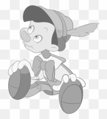 Pinocchio Png - Pinocchio In Black And White,Pinocchio Png