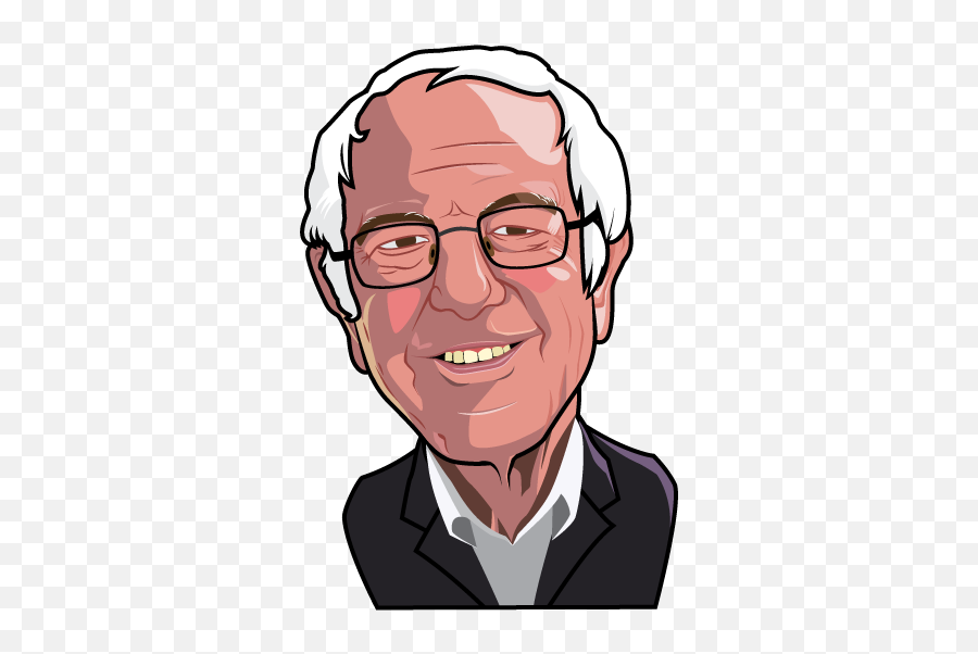 Bernie Sanders No Background Clipart - Bernie Sanders Cartoon Png,Bernie Png