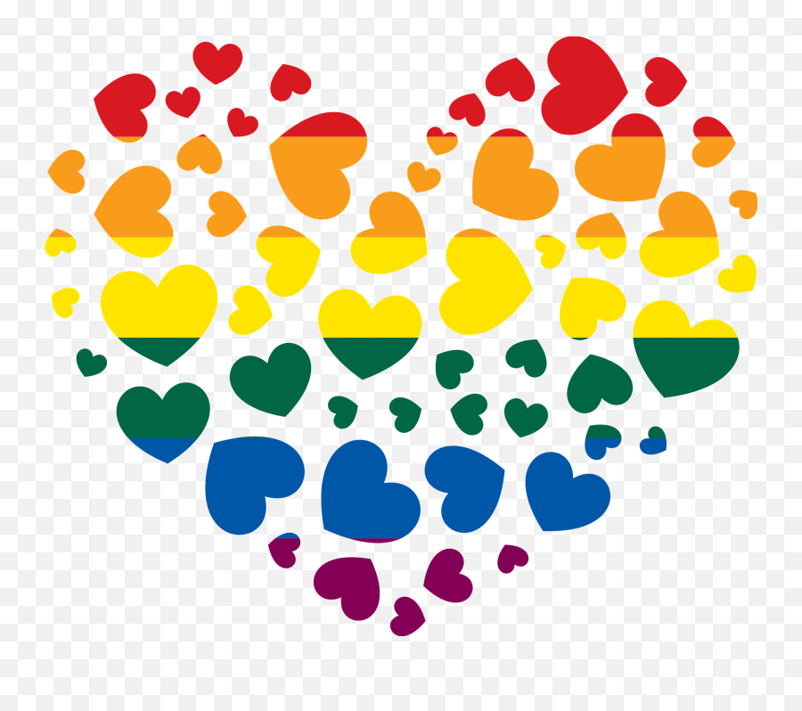 Lgbt Heart Clipart - Pride Clip Art Png,Lgbt Png