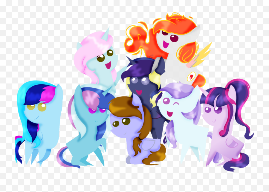 My Little Pony Group Png - Group My Little Pony Base,Mlp Png