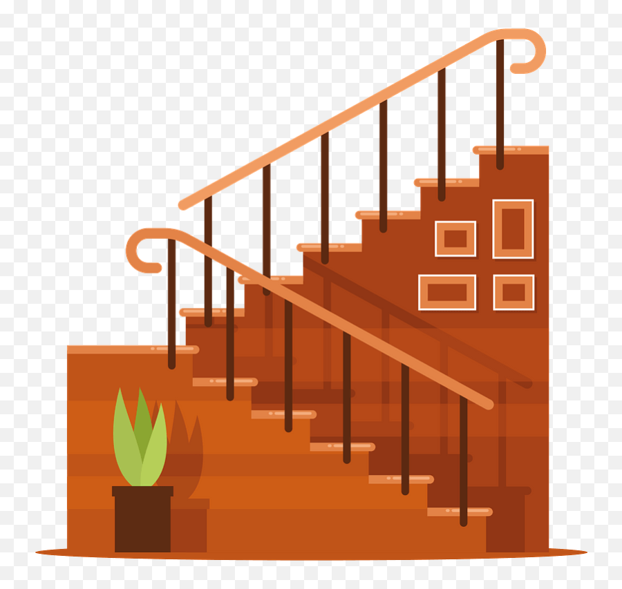 Staircase To 2nd Floor Clipart - Clipart Picture Of Stairs Png,Staircase Png