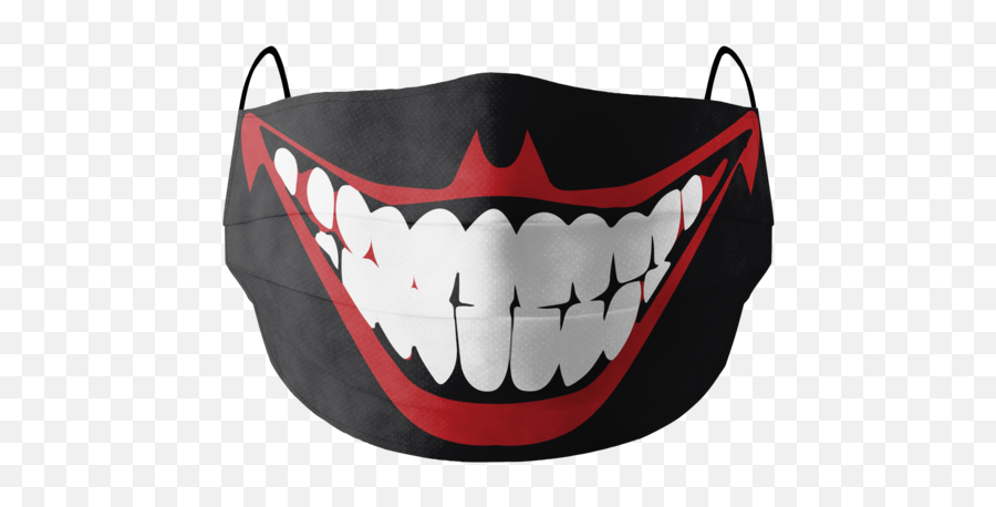 Joker Cotton Face Mask Free Size Unisex - Mask With Joker Face Png,Joker Mask Png
