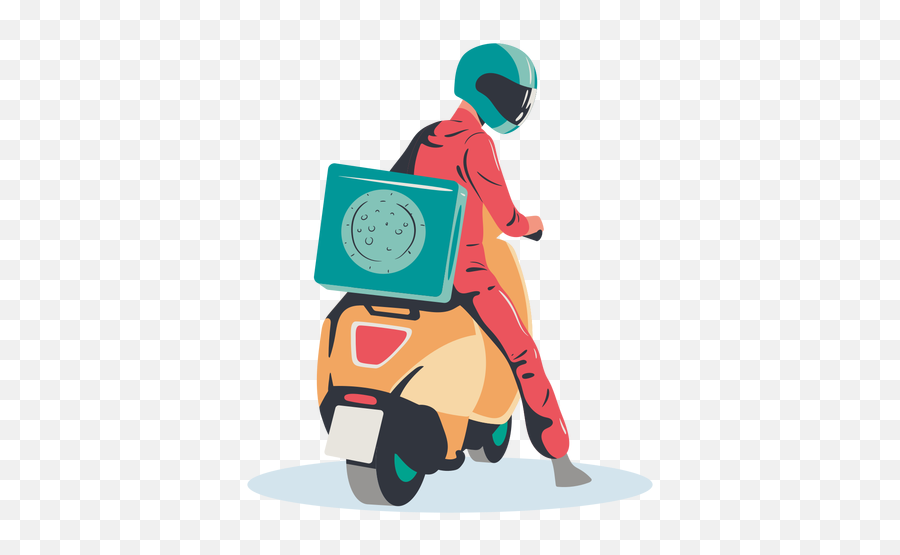 Transparent Png Svg Vector File - Delivery Scooter Png,Pizza Cartoon Png