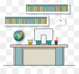 Desk Computer - Computer Transparent Desk Png,Desk Png
