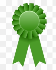 Green Ribbon Png Clip Arts For Web - Blue Award