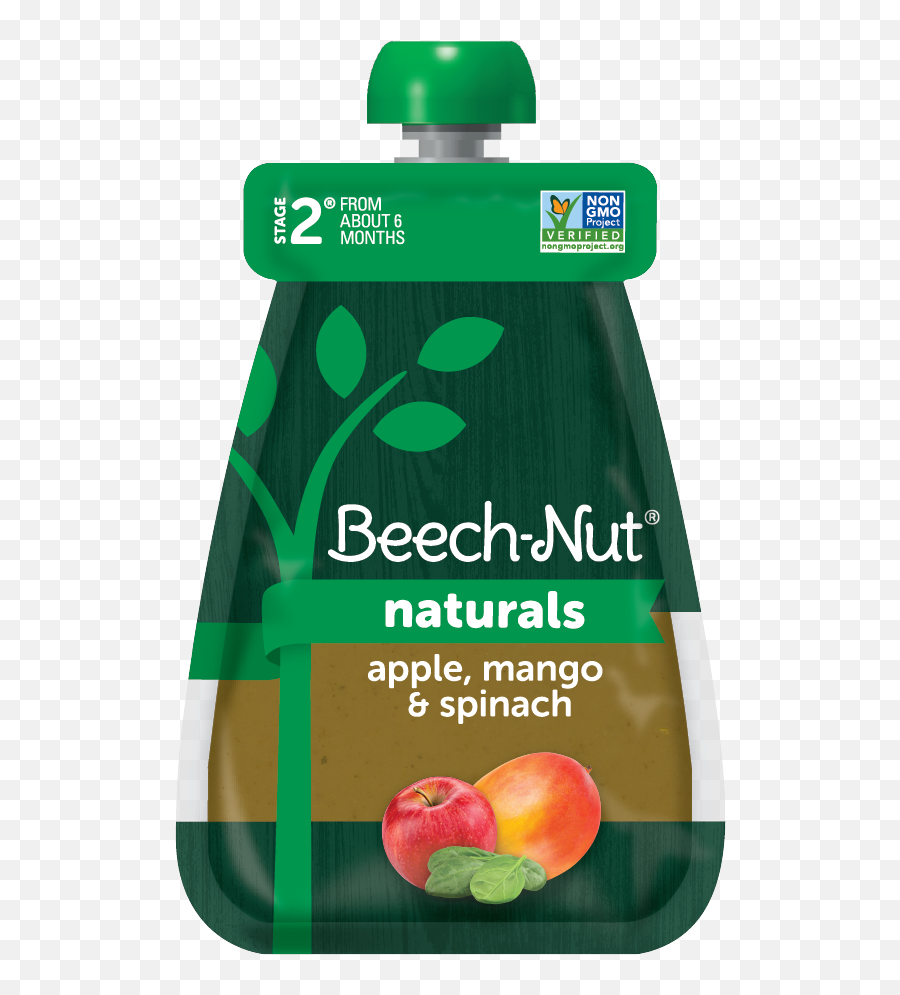 Beech - Nut Naturals Apple Mango U0026 Spinach Pouch Beech Nut Natural Pouches Png,Mango Transparent