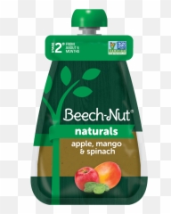 Beech - Nut Naturals Apple Mango U0026 Spinach Pouch Beech Nut Natural Pouches Png,Mango Transparent