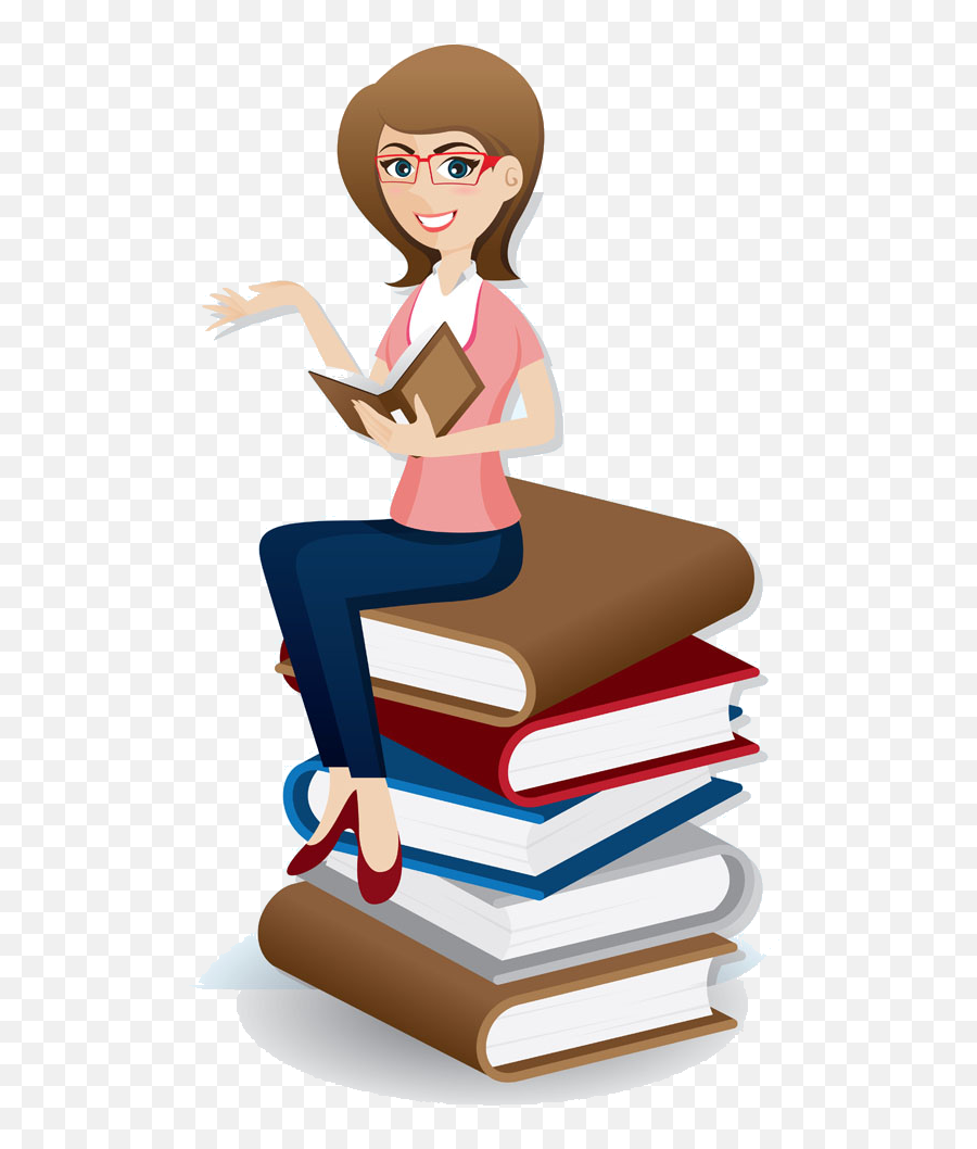 Download Professional Woman Book Women Free Png Hd - Women Reading Books Png,Cartoon Woman Png