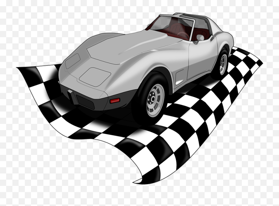 Corvette Racing Car Flag - Carrera De Auto Png,Corvette Logo Vector