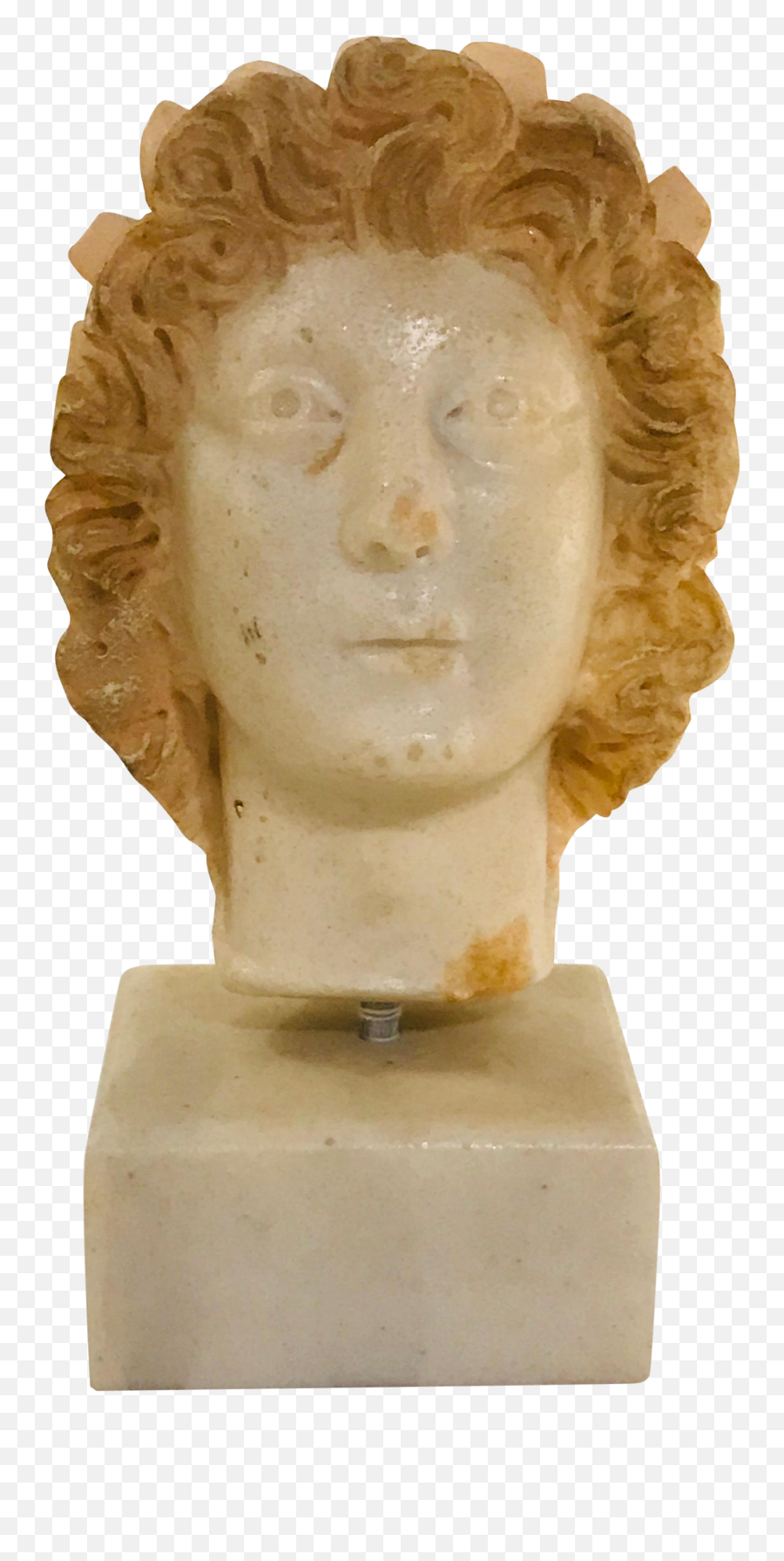 Vintage Greek Marble Bust - Classical Sculpture Png,Greek Bust Png