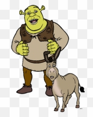 Library Of Shrek And Donkey Png Black - Shrek And Donkey Clipart,Donkey Shrek Png