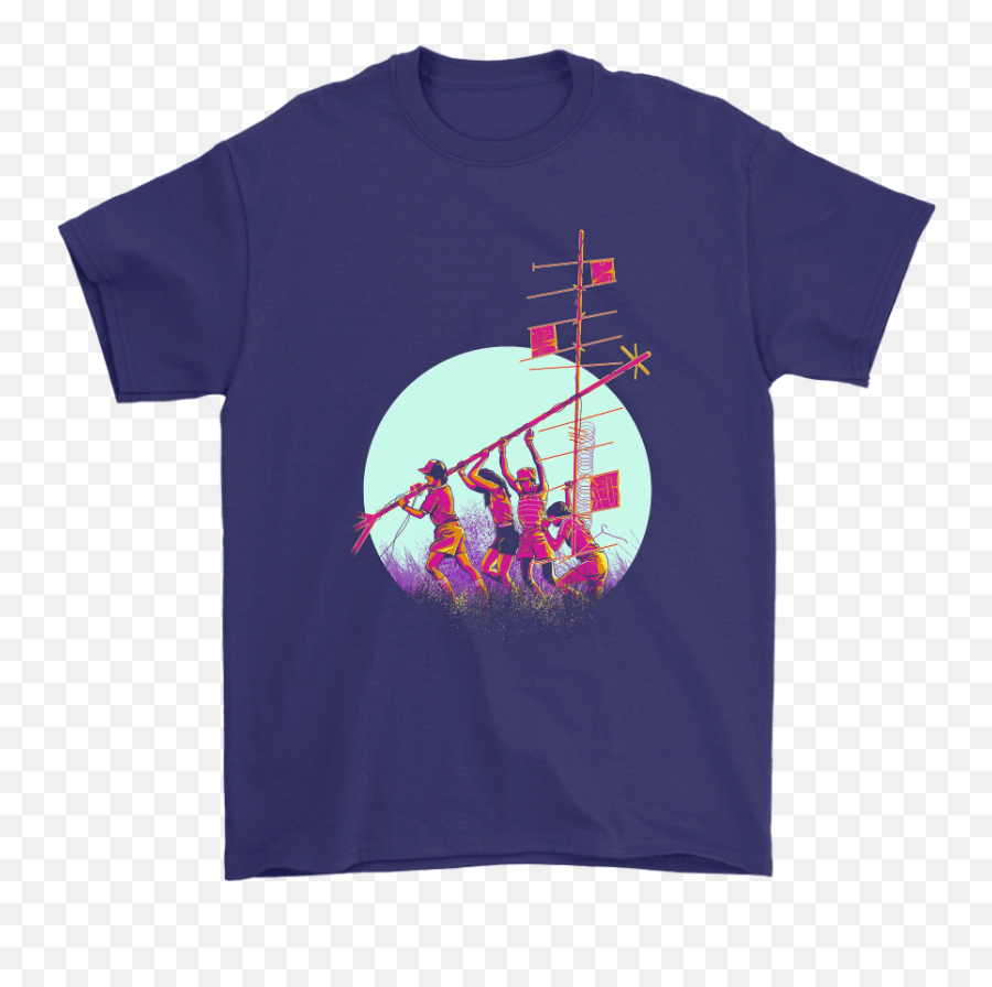 Dustin And Friends Build A Diy Radio Tower Stranger Things Shirts - Funny Philadelphia Eagles Shirts Png,Radio Tower Png
