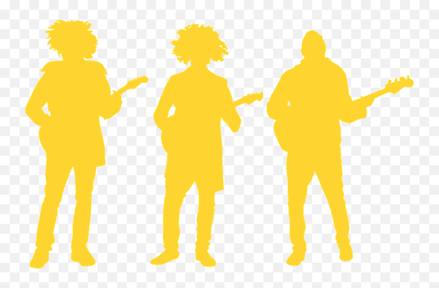 Rock Band Silhouette - Bass Instruments Png,Band Silhouette Png