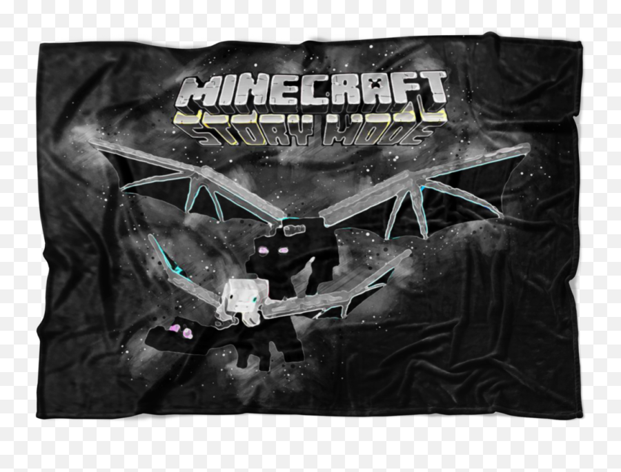 Minecraft Fleece Blanket Ender Dragon Abstract Black - Pc Game Png,Ender Dragon Png