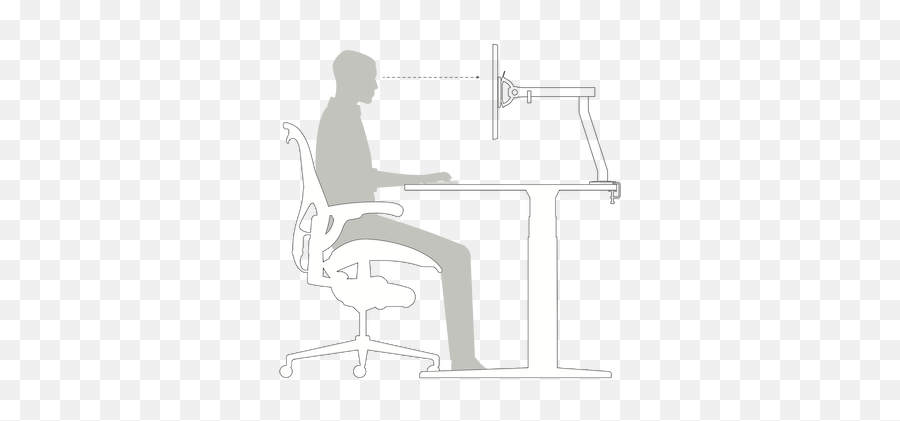How Dual Monitor Setup Boosts Productivity U2013 Herman Miller - Computer Desk Png,Person Sitting In Chair Back View Png