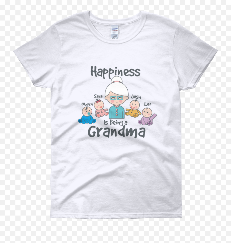 Happiness Is Being A Grandma 1 - Cute Giraffe Shirts Png,Grandma Transparent