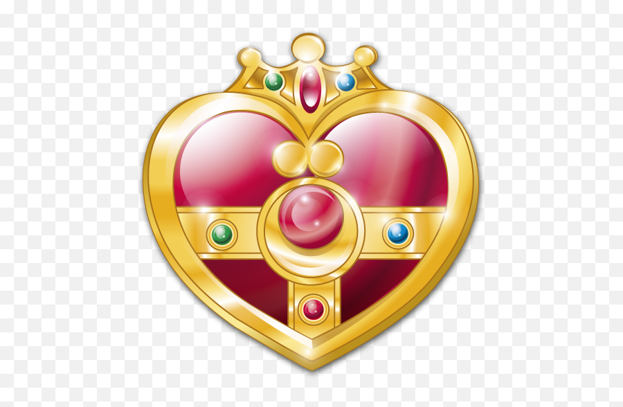 Cosmic Heart Compact Icon Sailor Moon Iconset Carla - Sailor Moon S Transformation Brooch Png,Gold Heart Png