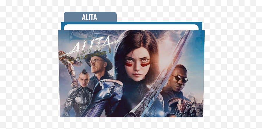Alita Battle Angel Folder Icon Free Download - Designbust Alita Battle Angel Art Poster Png,Angel Icon Png