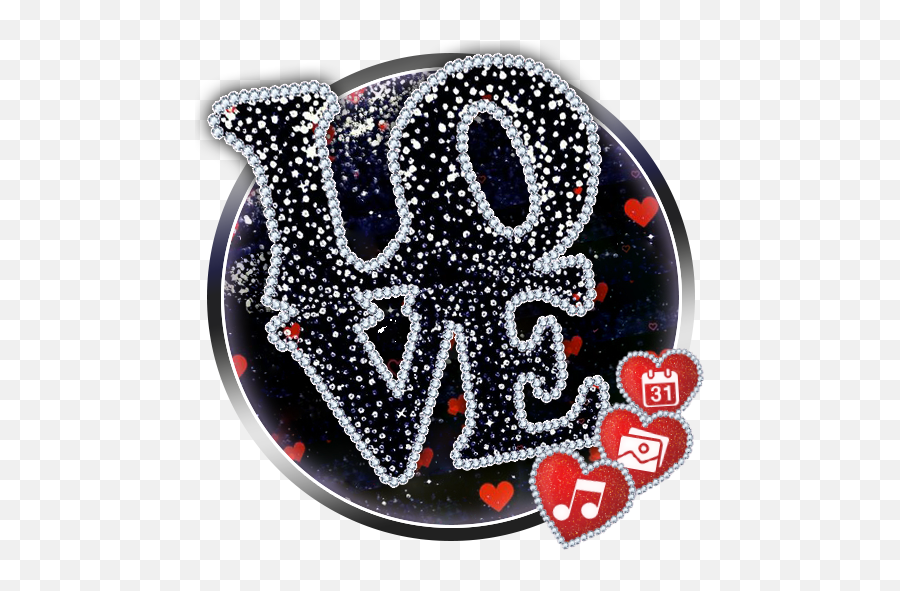 Live Glitter Love Launcher Theme Hd Wallpapers Apk 10 - Girly Png,Wallpapers Icon