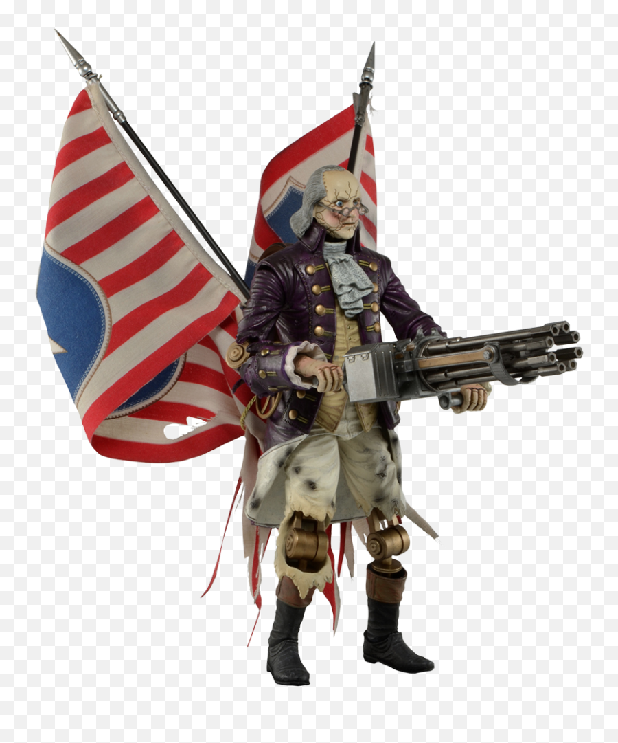 Bioshock - Bioshock Infinite Benjamin Franklin Heavy Hitter Patriot 9 Inch Action Figure Bioshock Infinite Motorized Patriot Png,Bioshock Png