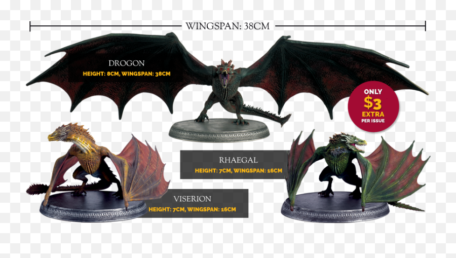 My Collectables - Game Of Thrones Dragons Action Figures Png,Game Of Thrones Dragon Png
