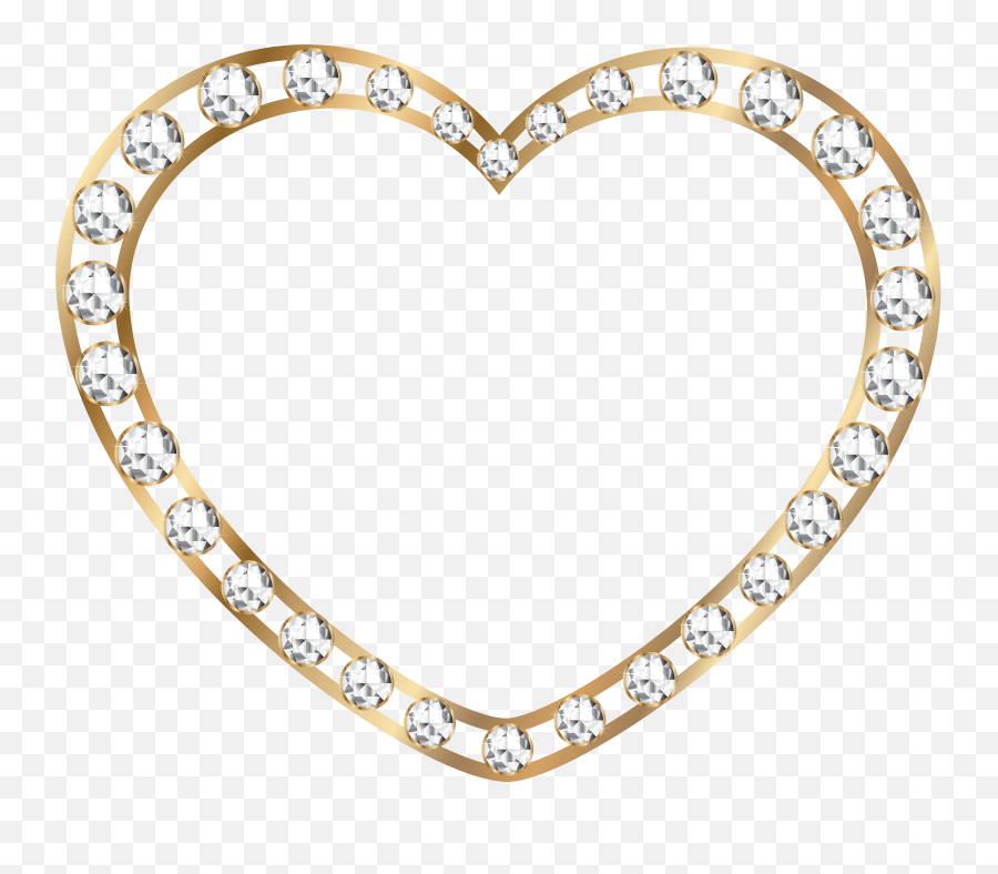 Library Of Gold Heart Outline Picture Transparent Png