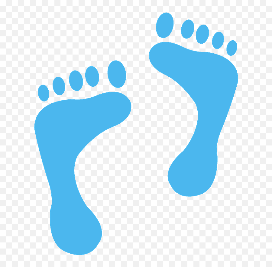 Foot Prints Silhouette - Free Vector Silhouettes Creazilla Foot Print Pair Png,Foot Icon Vector