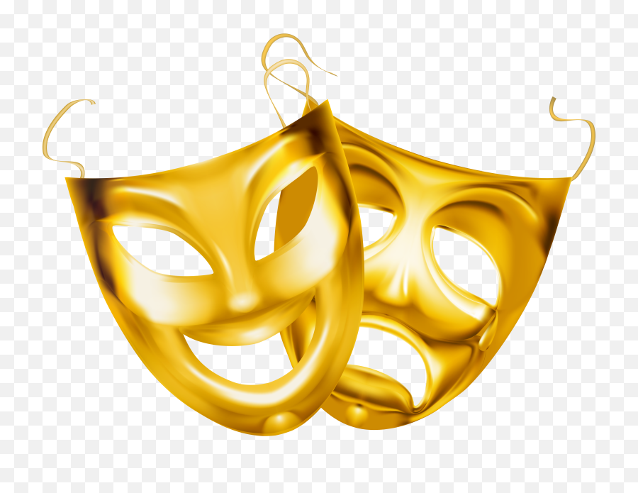 Theater Masks Png Clipart Image - Theater Masks Png,Theater Masks Png