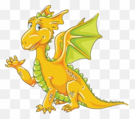 Dragon Clip Fairytale Picture 1008887 - Blue And Yellow Dragon Png,Fairytale Png