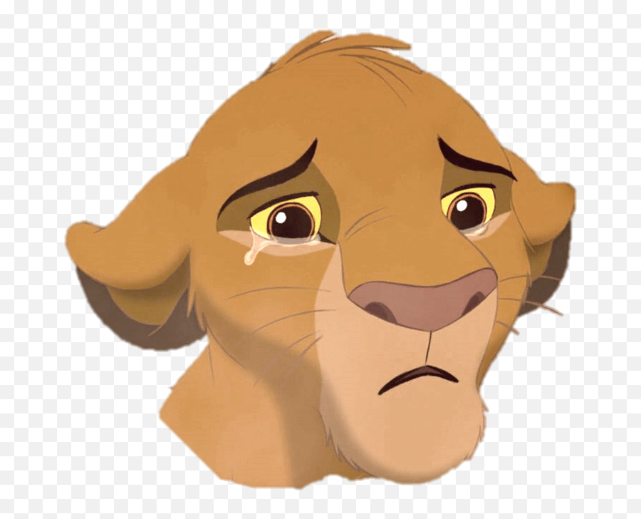 Sad Clipart Lion Transparent Free For Download - Lion King Sad Png,Simba Png