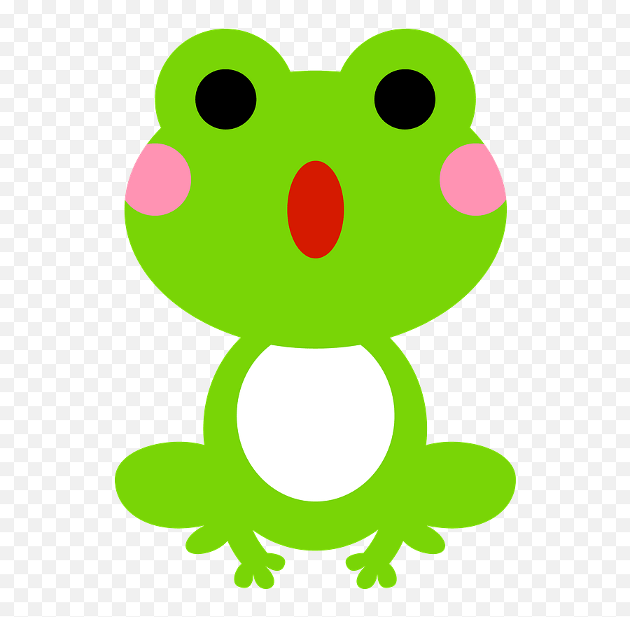 Singing Frog Clipart - Clipart Cute Frog Png,Frog Clipart Png