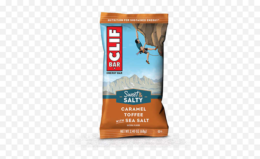 Caramel Toffee With Sea Salt Flavor - Clif Bar Salted Clif Bar Png,Salt Shaker Transparent Background