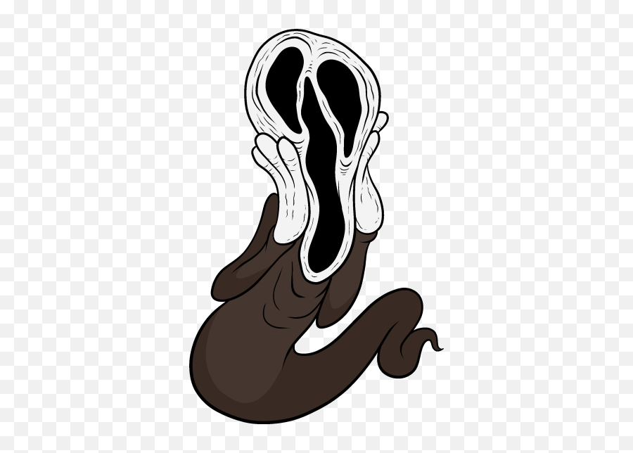 Ghostface Cartoon Scream - Screaming Png Download 458600 Cartoon Ghost Scream Face,Ghost Face Png