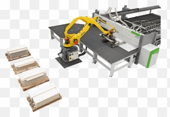 Panel Saw With Integrated Robot Selco Wn 6 Ros Wood - Biesse Panel Saw Png,Saw Transparent