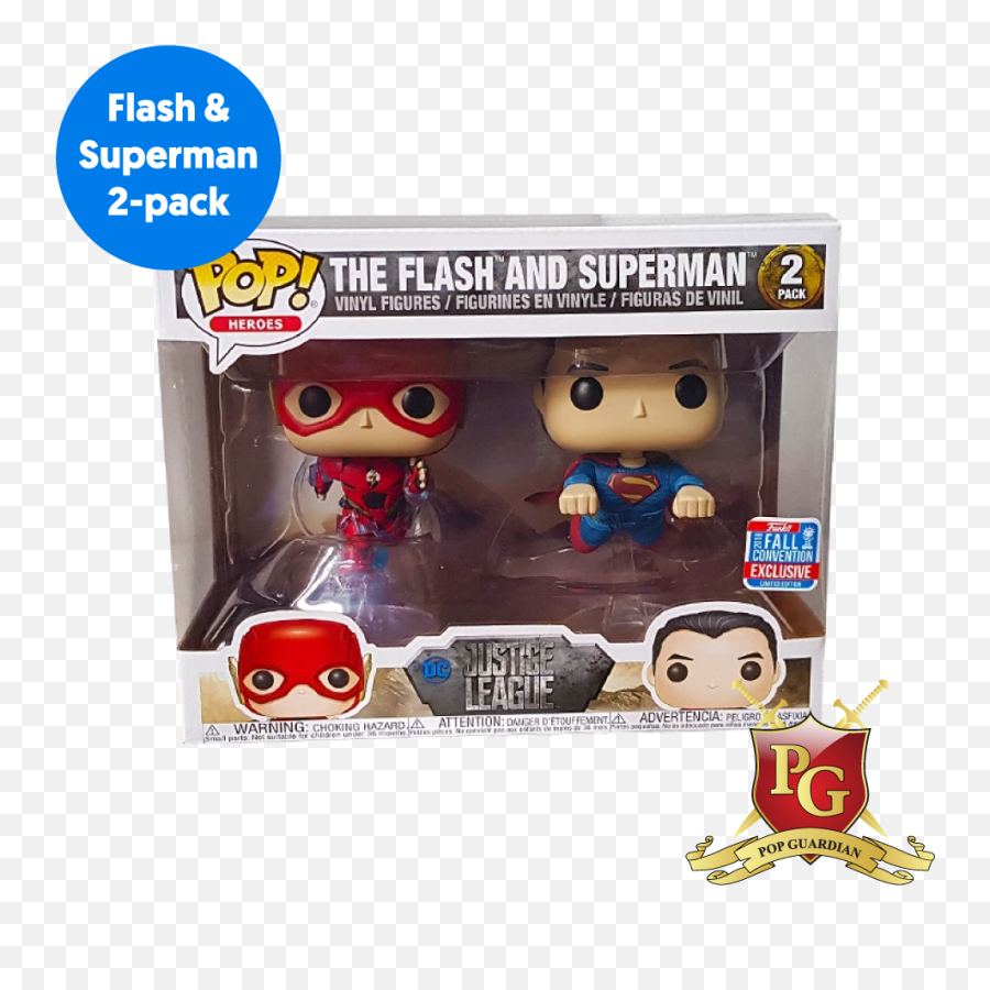 The Flash U0026 Superman 2 - Pack Pop Vinyl Protector Justice League Funko Superman And Flash Png,The Flash Png