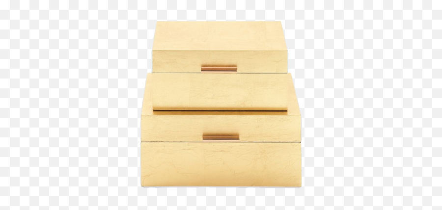 Ridge Road Décor 2 - Piece Metallic Finish Wood Box Set In Gold Plywood Png,Piece Of Wood Png