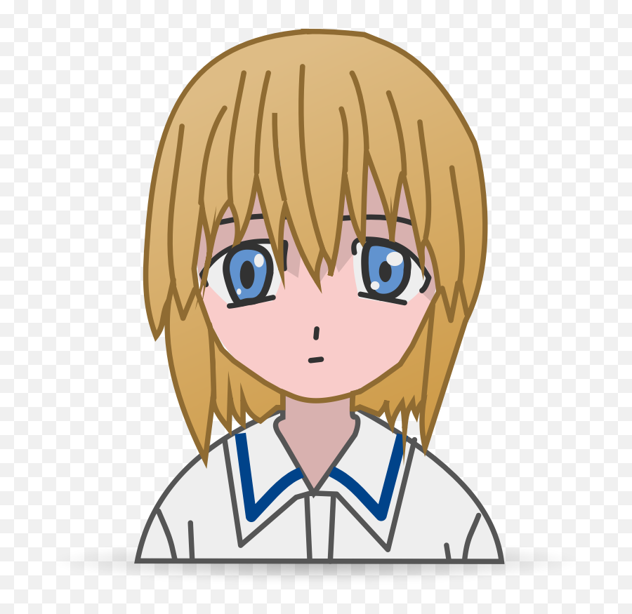 Free Cute Anime Girl Clip Art - Clipartbarn Cute Face Girl Clipart Png,Cute Anime Girl Transparent