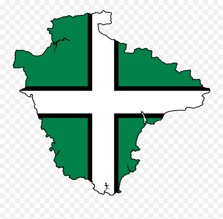 Devon Photo - Map Of Devon Flag Clipart Full Size Cross Png,Oman Flag Png