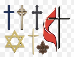 Formed Plastic Church Symbols Large Crosses - Three Signs Of Religion png