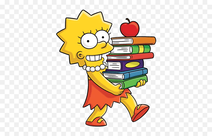 Lisa Simpson Study Motivation - Sticker Mania Lisa Simpson Png,Marge Simpson Png