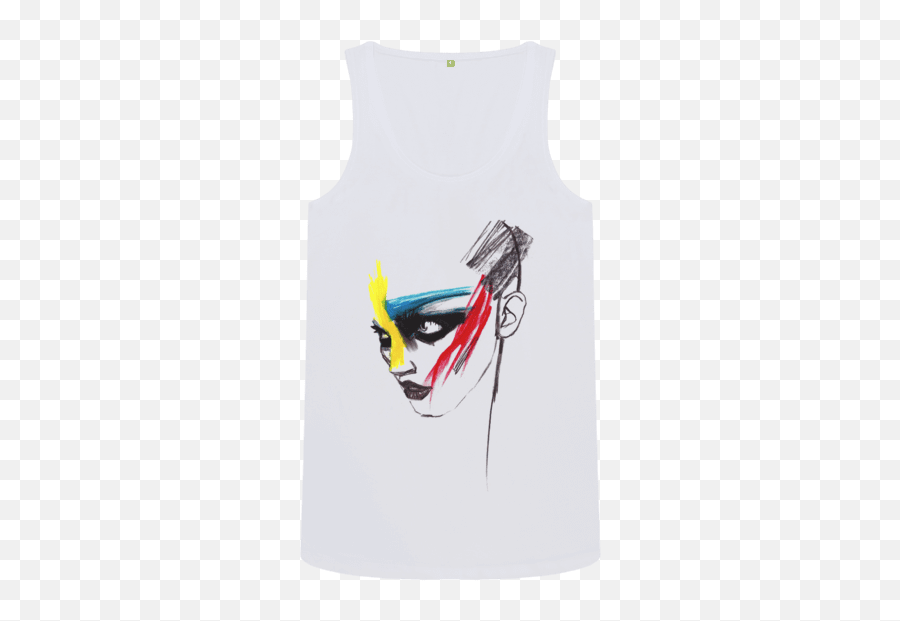 Download Hd White War Paint Vest Top - Vest Transparent Png Fictional Character,War Paint Png