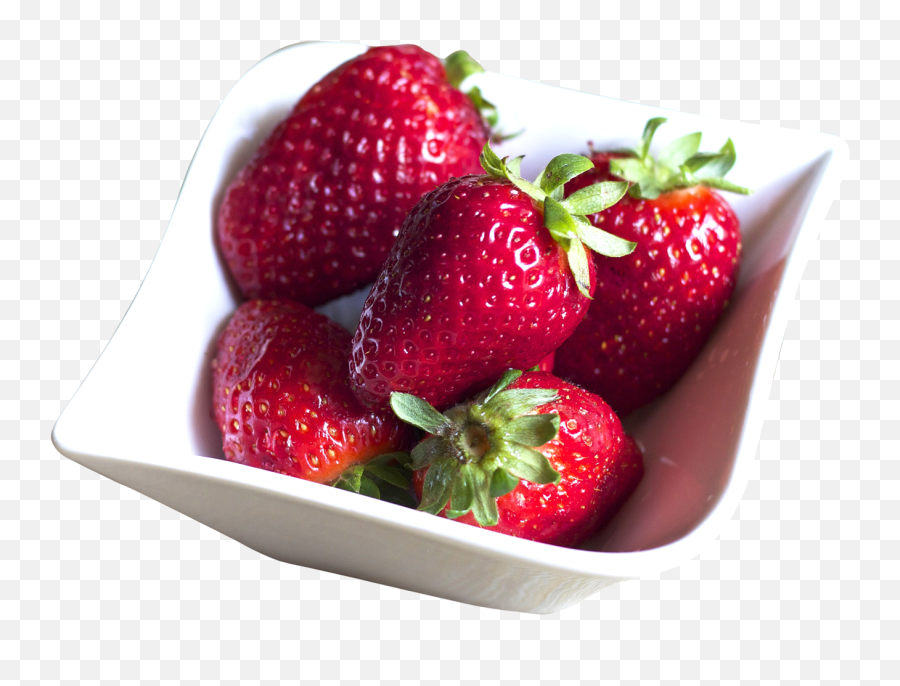 Bowl Filled With Fresh Strawberries - Bowl Of Strawberries Png,Strawberries Transparent Background