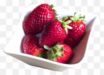 Bowl Filled With Fresh Strawberries - Bowl Of Strawberries Png,Strawberries Transparent Background