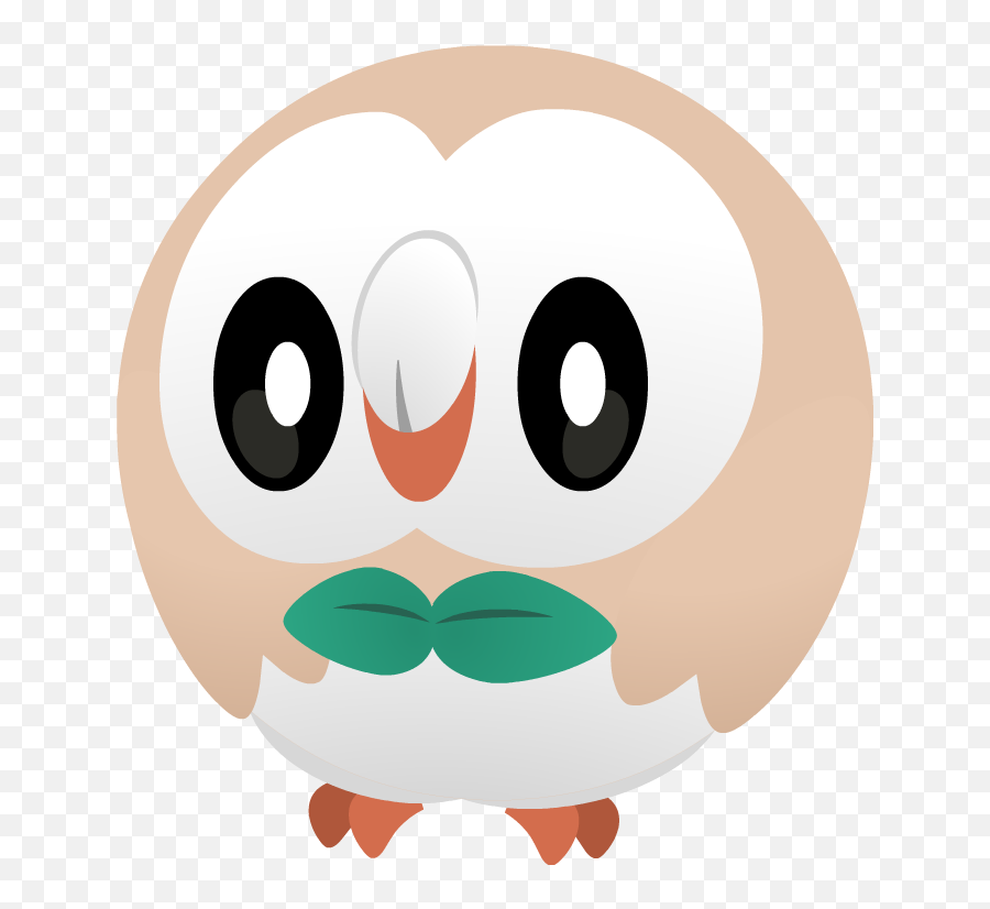 Pokemon Playhouse Rowlet Png Image With - Pokemon Cartoon Images Rowlet,Rowlet Png