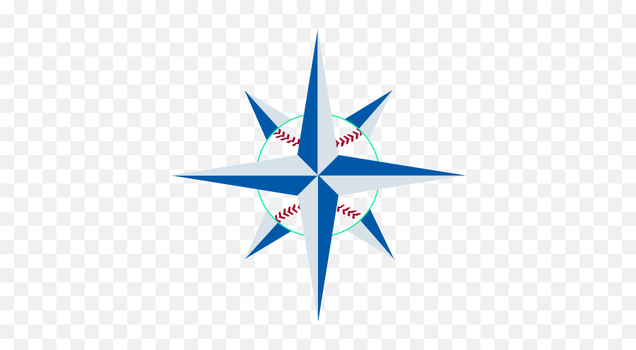Seattle Mariners Compass Rose - Small Seattle Mariners Logo Png,Mariners Logo Png