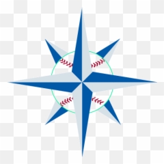 Seattle Mariners Compass Rose - Small Seattle Mariners Logo Png,Mariners Logo Png
