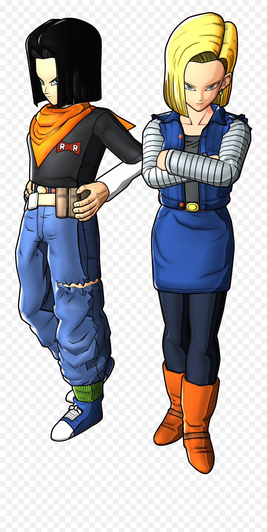 Android 17 Dragon Ball Fighterz - Android 18 And 17 Png,18 Png